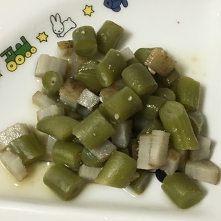 離乳食完了期♪新ごぼうといんげんの味噌煮